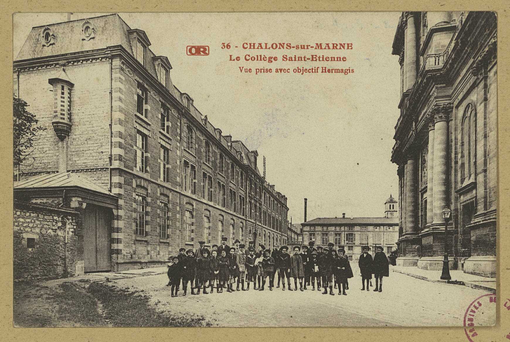 Collège saint Etienne - Archives de la Marne