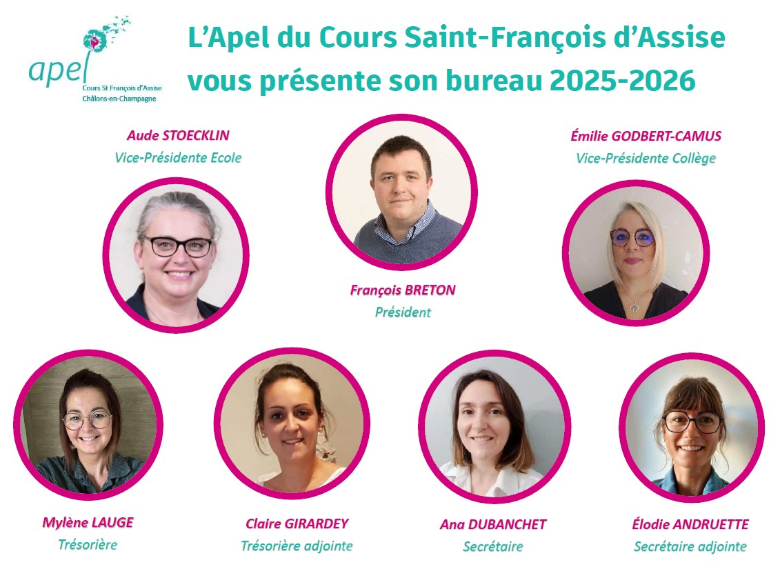 Bureau de l'Apel 2025-2026